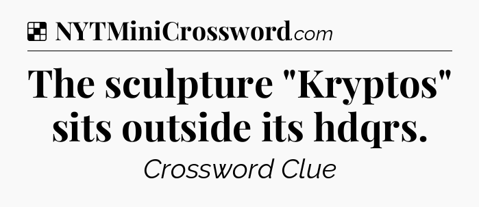 Solution: The sculpture 