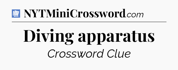 Diving apparatus Puzzle Page Crossword Clue