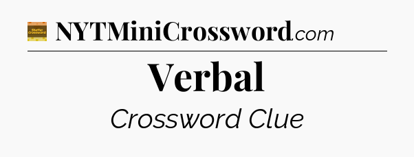 Verbal - Eugene Sheffer Crossword