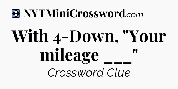 Solution: With 4-Down, 