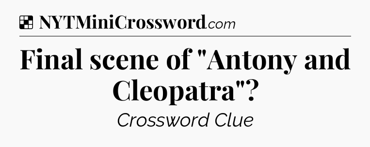 Solution: Final scene of 