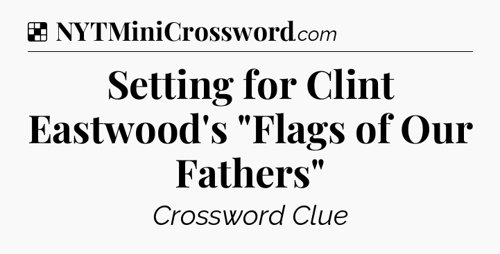 Solution: Setting for Clint Eastwood's 