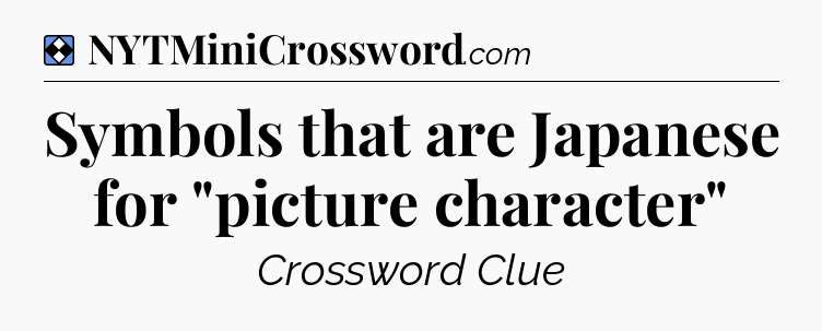 Solution: Symbols that are Japanese for 