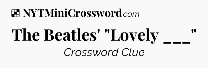 Solution: The Beatles' 