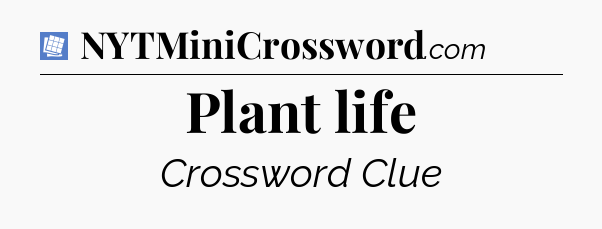 Plant life Puzzle Page Crossword Clue