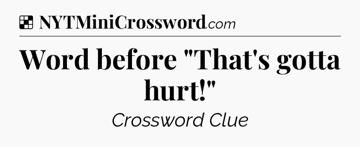 Solution: Word before 