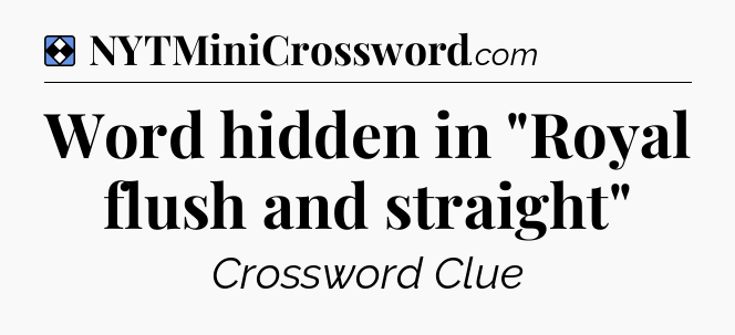 Solution: Word hidden in 