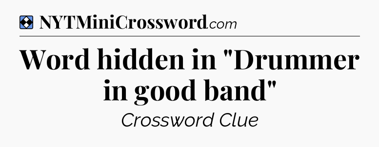 Solution: Word hidden in 