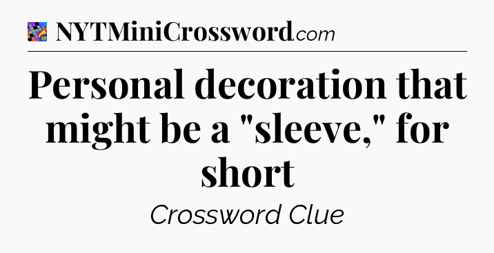 Personal decoration that might be a 