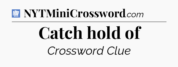 Catch hold of Puzzle Page Crossword Clue