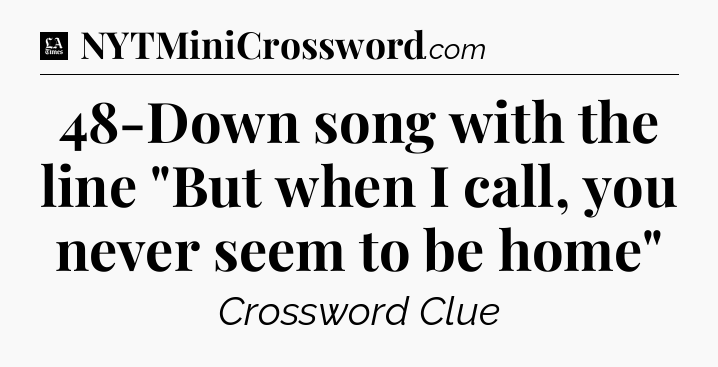 48-Down song with the line 