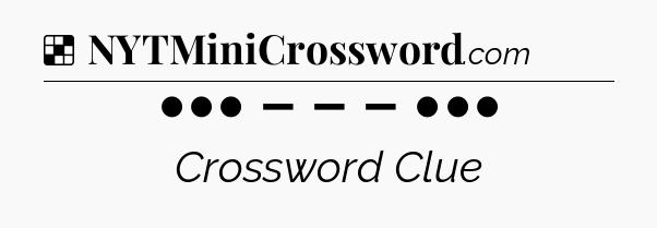Solution: ••• – – – •••  - NYT Crossword
