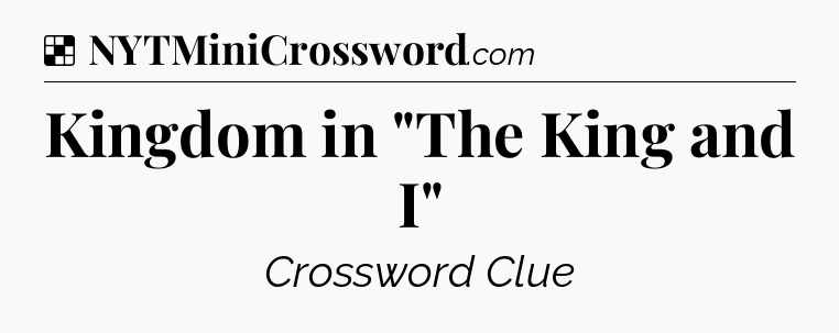 Solution: Kingdom in 