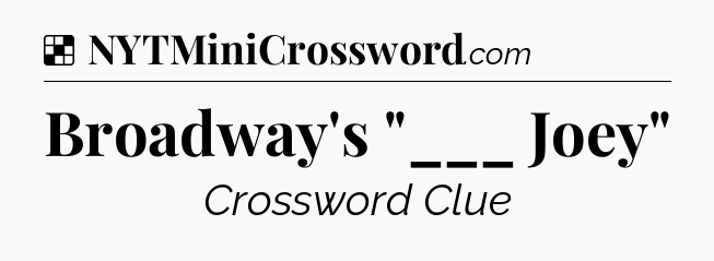 Solution: Broadway's 