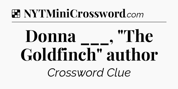 Solution: Donna ___, 