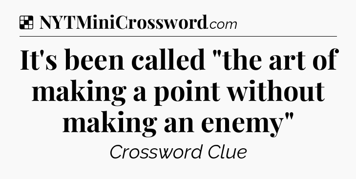 Solution: It's been called 