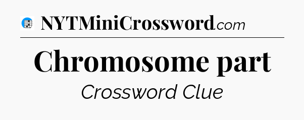 Chromosome part Crossword Clue