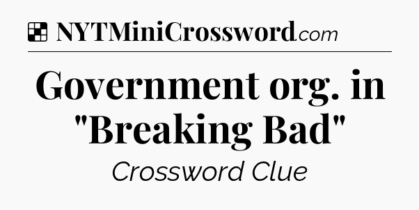 Solution: Government org. in 