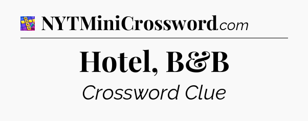 Hotel, B&B Codycross