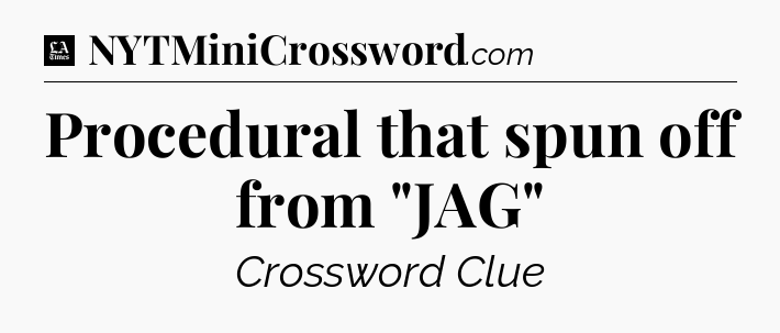 Procedural that spun off from 