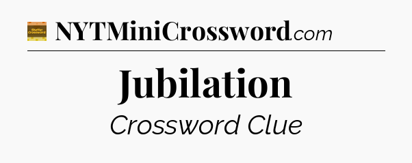 Jubilation crossword clue Eugene Sheffer