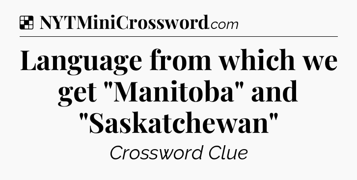 Solution: Language from which we get 