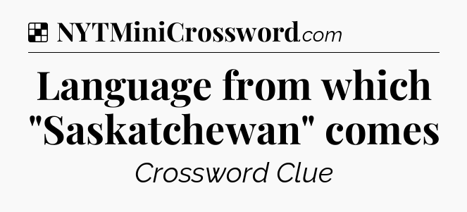 Solution: Language from which 