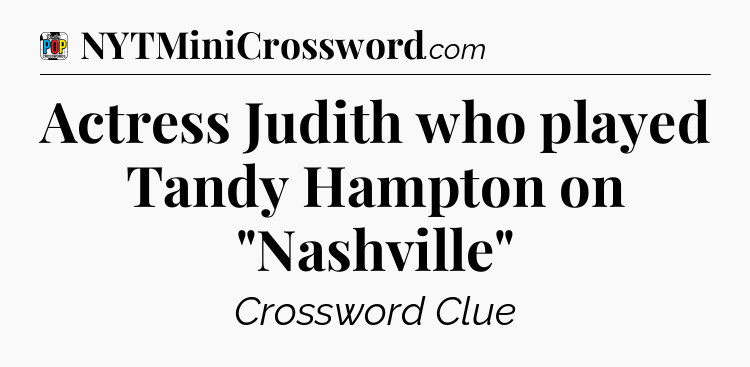 Actress Judith who played Tandy Hampton on 