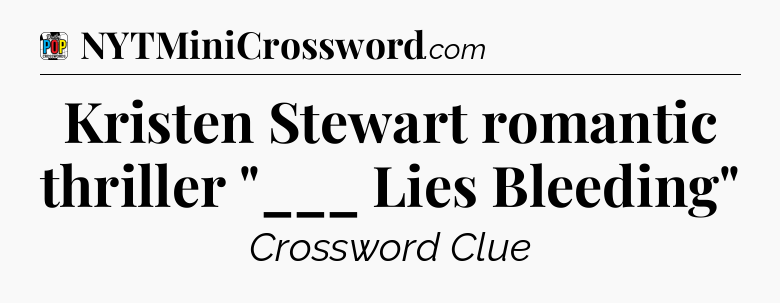 Kristen Stewart romantic thriller 