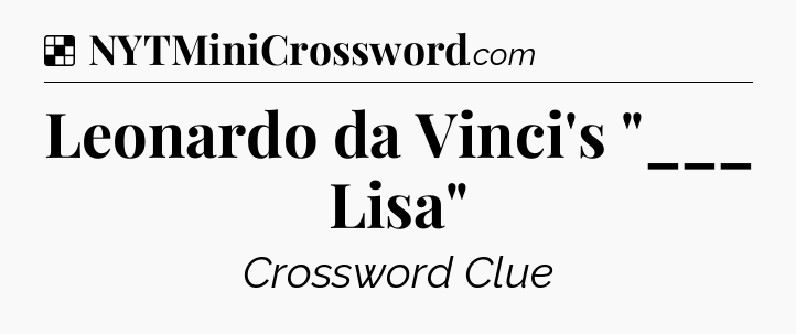 Solution: Leonardo da Vinci's 