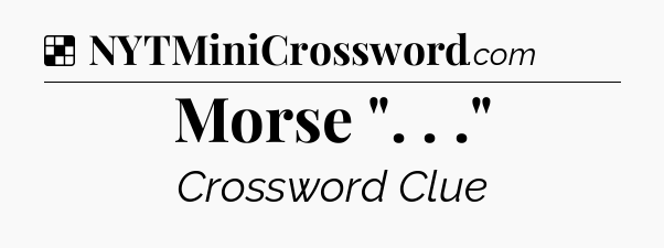 Solution: Morse 