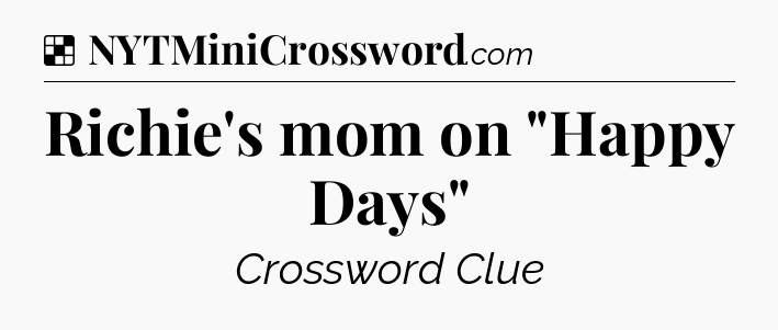 Solution: Richie's mom on 