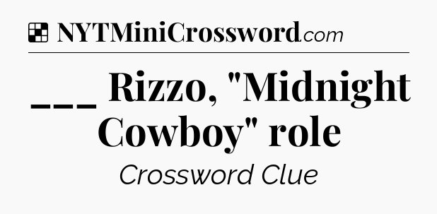 Solution: ___ Rizzo, 