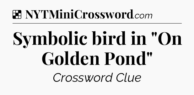 Solution: Symbolic bird in 