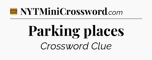 Parking places - Eugene Sheffer Crossword
