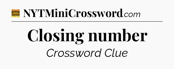 Closing number - Eugene Sheffer Crossword