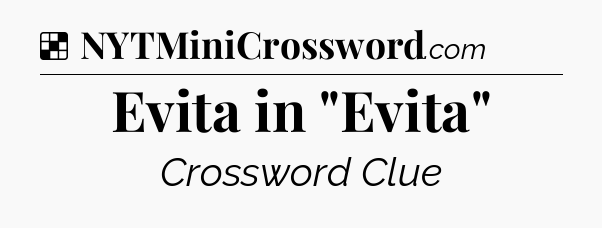 Solution: Evita in 