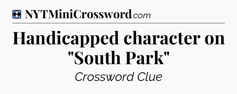 Solution: Handicapped character on 