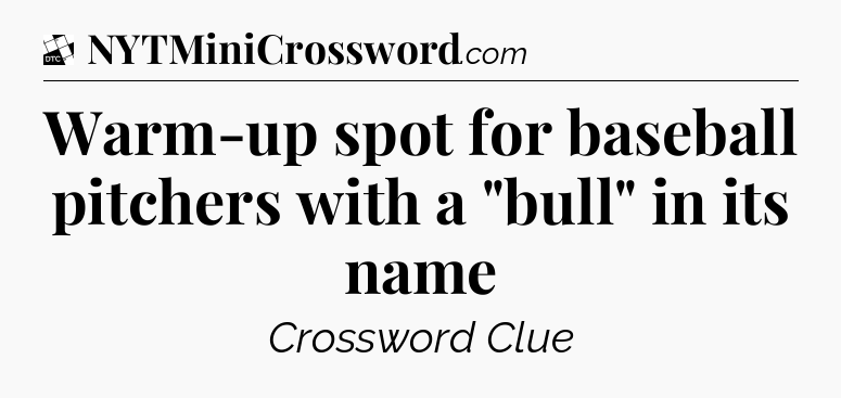 Warm-up spot for baseball pitchers with a 