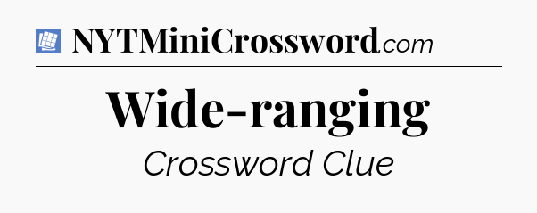 Wide-ranging Puzzle Page Crossword Clue