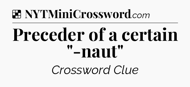 Solution: Preceder of a certain 