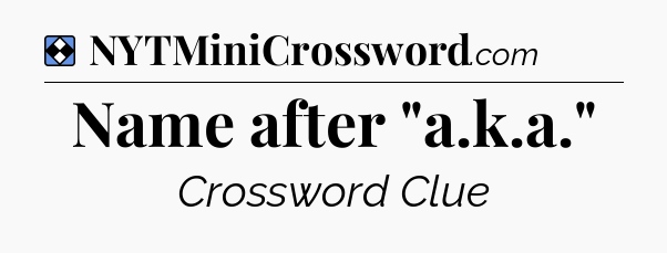 Solution: Name after 