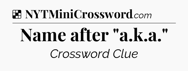 Solution: Name after 