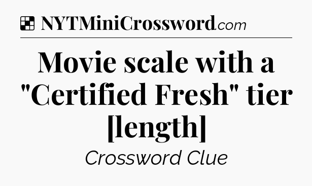 Solution: Movie scale with a 