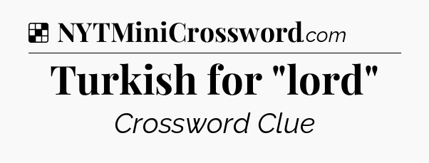 Solution: Turkish for 