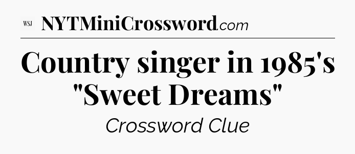 Country singer in 1985's 