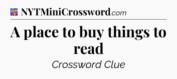 A place to buy things to read Codycross