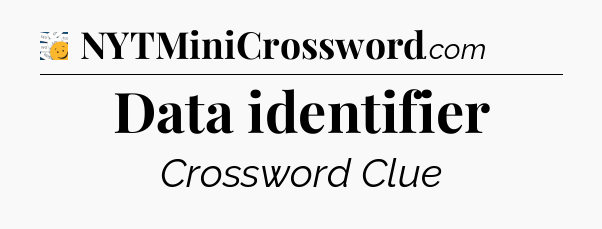 Data identifier - 7 Little Words