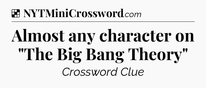 Solution: Almost any character on 