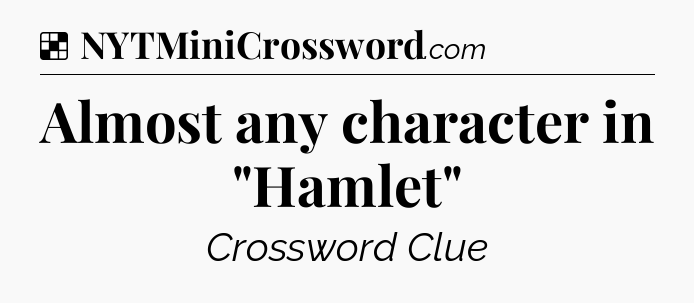 Solution: Almost any character in 